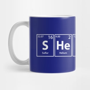 Sheikh (S-He-I-K-H) Periodic Elements Spelling Mug